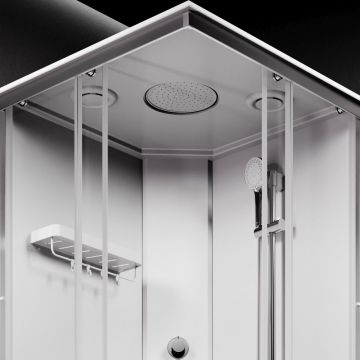 Душевая кабина Am.Pm (Ам.Пм) X-Joy Square 90x90, профиль мат.хром, стекло прозрачное W94C-403-090MT