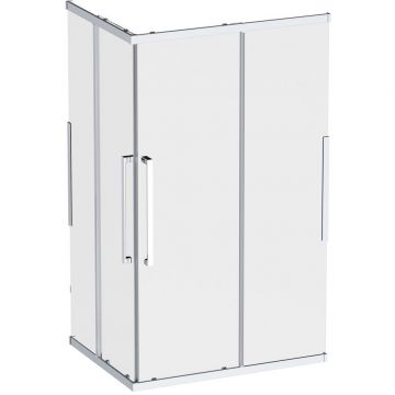 Душевое ограждение Am.Pm (Ам.Пм) Func Square Slide 120х90, мат хром, прозрачное W84G-403-12090-MТ