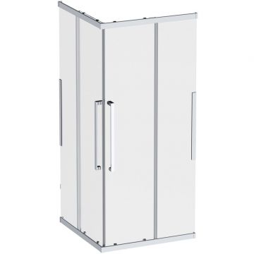 Душевое ограждение Am.Pm (Ам.Пм) Func Square Slide 90х90, мат хром, прозрачное W84G-403-9090-MT