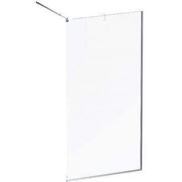 Душевая перегородка Am.Pm (Ам.Пм) Func 100x200, стекло прозр. 8 мм + покрытие, профиль мат хром W84WI-100-F1-MTE