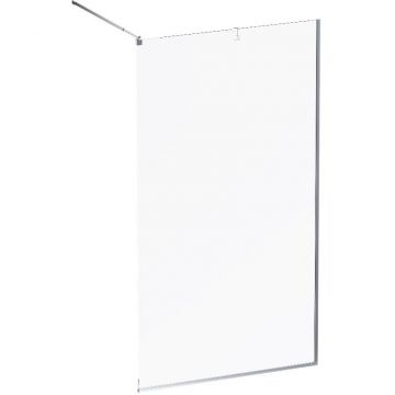 Душевая перегородка Am.Pm (Ам.Пм) Func 110x200, стекло прозр. 8 мм + покрытие, профиль мат хром W84WI-110-F1-MTE