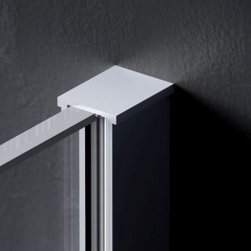 Душевая перегородка Am.Pm (Ам.Пм) Func 80x200, стекло прозр. 8 мм + покрытие, профиль мат хром W84WI-80-F1-MTE