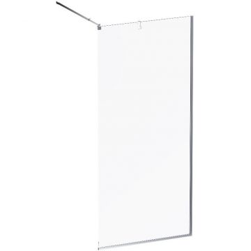 Душевая перегородка Am.Pm (Ам.Пм) Func 90x200, стекло прозр. 8 мм + покрытие, профиль мат хром W84WI-90-F1-MTE