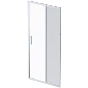 Душевая дверь Am.Pm (Ам.Пм) Gem Solo 100х195, стекло тонированное, профиль матовый хром W90G-100-1-195MG