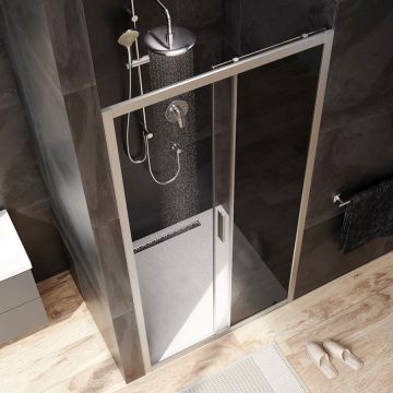 Душевая дверь Am.Pm (Ам.Пм) Gem Solo 100х195, стекло тонированное, профиль матовый хром W90G-100-1-195MG