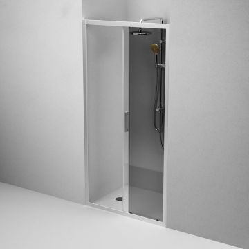 Душевая дверь Am.Pm (Ам.Пм) Gem Solo 100х195, стекло тонированное, профиль матовый хром W90G-100-1-195MG