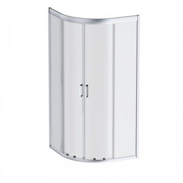 Душевое ограждение Am.Pm (Ам.Пм) Gem 80х80, стекло прозрачное, профиль матовое серебро, без поддона W90G-401-080WT