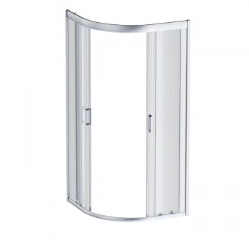 Душевое ограждение Am.Pm (Ам.Пм) Gem 80х80, стекло прозрачное, профиль матовое серебро, без поддона W90G-401-080WT