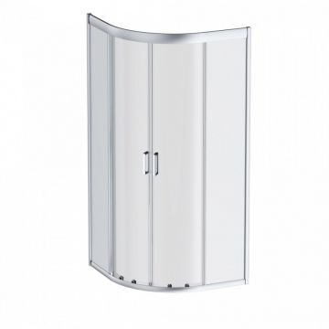 Душевое ограждение Am.Pm (Ам.Пм) Gem 100х100, стекло прозрачное, профиль матовое серебо,без поддона W90G-401-100WT