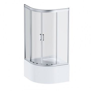Душевое ограждение Am.Pm (Ам.Пм) Gem Deep 90х90,стекло прозрачное,профиль мат. серебро,без поддона W90G-401A090WT
