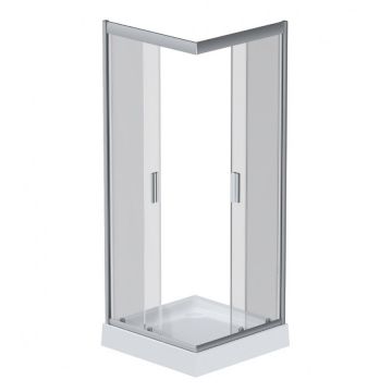 Душевое ограждение Am.Pm (Ам.Пм) Gem 90х90 квадрат,стекло прозрачное,профиль мат. серебро, без поддона W90G-403-090MT