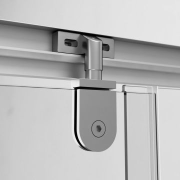 Душевое ограждение Am.Pm (Ам.Пм) Gem Sqare Pivot 90x90 стекло прозрачное, профиль матовый хром, без поддона W90G-404-090MT