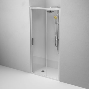 Душевая дверь Am.Pm (Ам.Пм) Gem Solo 100х195, стекло прозрачное, профиль матовый хром W90G-100-1-195MT