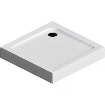 Душевой поддон Am.Pm (Ам.Пм) Gem, 90х90 с сифоном, белый, W90T-403-090W