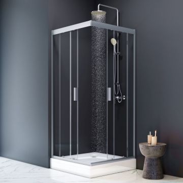 Душевой поддон Am.Pm (Ам.Пм) Gem, 90х90 с сифоном, белый, W90T-403-090W