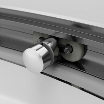 Душевое ограждение Am.Pm (Ам.Пм) Like Solo Slide 120x80, стекло тонированное, профиль матовый серый, W83G-302U120CG64