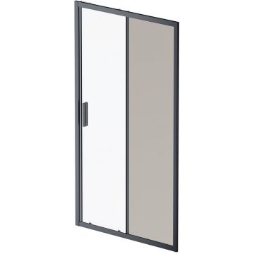 Душевая дверь Am.Pm (Ам.Пм) Gem Solo 110х195, стекло тонированное, профиль черный матовый W90G-110-1-195BG