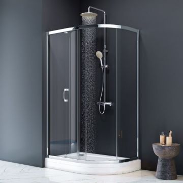 Душевой поддон Am.Pm (Ам.Пм) Like, левосторонний, 120x80, белый, W83T-302L120W