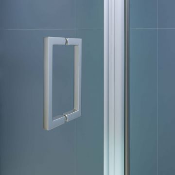 Душевая дверь RGW Stilvoll 100 х 195 см SV-05 хром цвет, Ribbed (ребристое) стекло 8 мм, EasyClean (70320510-151)