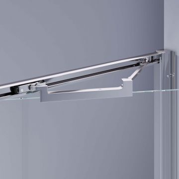 Душевая дверь RGW Stilvoll 100 х 195 см SV-05 хром цвет, Ribbed (ребристое) стекло 8 мм, EasyClean (70320510-151)