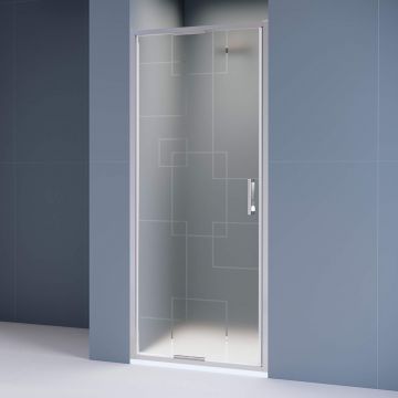 Душевая дверь RGW (РГВ) Stilvoll 90x195 см SV-05 хром цвет, Matt Smart Line стекло 8 мм, EasyClean (70320509-181)