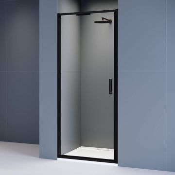 Душевая дверь RGW (РГВ) Stilvoll 100x195 см SV-05-B черный цвет, прозрачное стекло 8 мм, EasyClean (70320510-14)