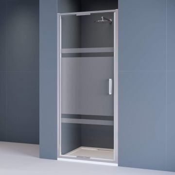 Душевая дверь RGW (РГВ) Stilvoll 90x195 см SV-05 хром цвет, Матовое прозрачное стекло 8 мм, EasyClean (70320509-201)