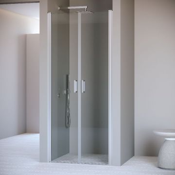 Душевая дверь RGW (РГВ) 60x195 см PA-104 хром цвет, прозрачное стекло 6 мм, EasyClean (060810406-11)