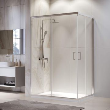 Душевой уголок RGW (РГВ) Passage 90x120x195 см PA-246 прямоугольный, хром цвет, прозрачное стекло 6 мм, EasyClean (030824692-11)