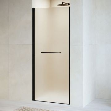 Душевая дверь RGW (РГВ) Passage 60x195 см PA-103-B черный цвет, Матовое стекло 6 мм, EasyClean (020810306-24)