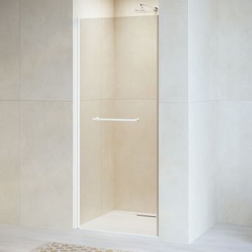 Душевая дверь RGW (РГВ) Passage 90x195 см PA-103-W белый цвет, прозрачное стекло 6 мм, EasyClean (020810309-15)