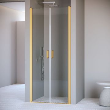 Душевая дверь RGW (РГВ) 120x195 см PA-104-Gb золото цвет, прозрачное стекло 6 мм, EasyClean (060810412-16)