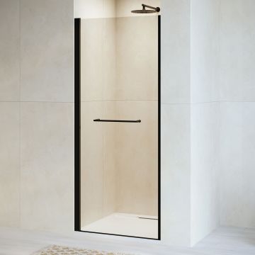 Душевая дверь RGW (РГВ) Passage 70x195 см PA-103-B черный цвет, прозрачное стекло 6 мм, EasyClean (020810307-14)