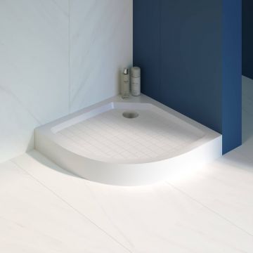 Душевой поддон RGW (РГВ) 80x80x140 SMC/R-8080W белый цвет, полукруглый (7 ножек в комплекте ) (57350488-01)