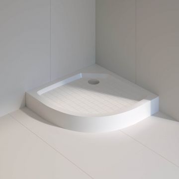 Душевой поддон RGW (РГВ) 80x80x140 SMC/R-8080W белый цвет, полукруглый (7 ножек в комплекте ) (57350488-01)