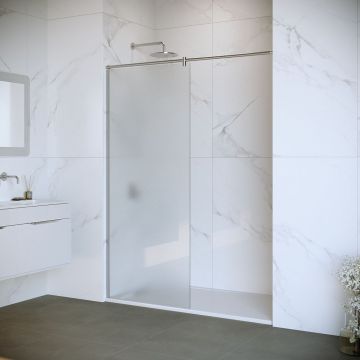 Душевая перегородка RGW (РГВ) Walk In 90x195 см WA-033 хром цвет, Матовое стекло 6 мм, EasyClean (351003309-21)