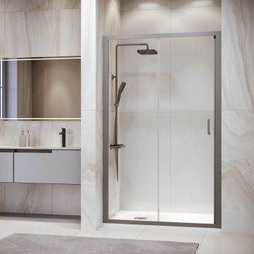 Душевая дверь RGW Passage 140 х 195 см PA-14 Gr серый цвет, прозрачное стекло 6 мм, EasyClean (41081414-110)