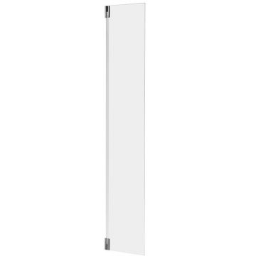 Боковая панель RGW (РГВ) 30x195 см Z-070 хром цвет, прозрачное стекло 6 мм, EasyClean (352207003-11)