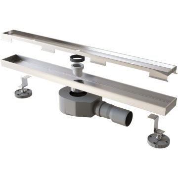 Душевой трап RGW (РГВ) SDR-08-120 прямой 120 см хром 50 мм (d слива) сифон + ножки, под плитку (21210812-011)