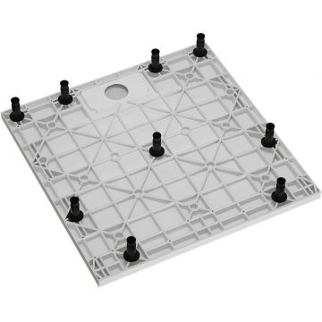 Душевой поддон RGW (РГВ) 90x90x26 см TUS-099W белый цвет, квадрат 90 мм (d слива) (55370199-01)