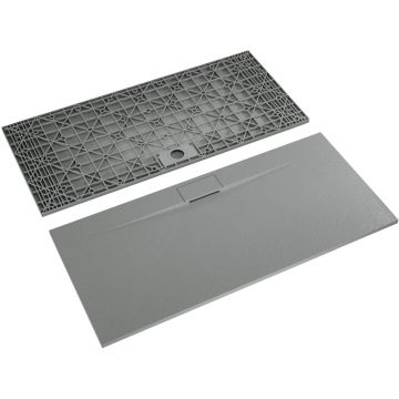 Душевой поддон RGW (РГВ) 80x200 см TKS-208Gr серый цвет, прямоугольный 90 мм (d слива) (553802820-12)