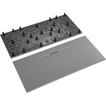 Душевой поддон RGW (РГВ) 80x200 см TKS-208Gr серый цвет, прямоугольный 90 мм (d слива) (553802820-12)