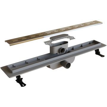 Душевой лоток RGW (РГВ) Drain Leo-10-60 прямой 60 см хром 40 мм (d слива) на ножках (60211060-01)