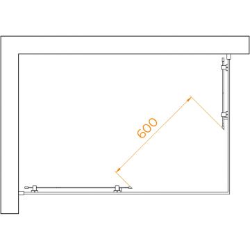 Душевой уголок RGW (РГВ) Passage 80x120x195 см PA-040-B прямоугольный, черный цвет, Матовое стекло 6 мм, EasyClean (3508104082-24)