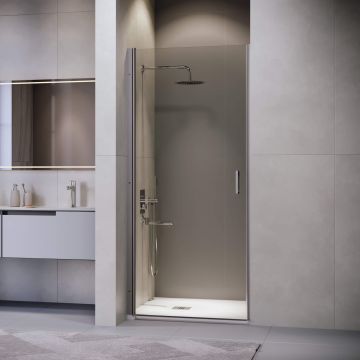 Душевая дверь RGW (РГВ) Leipzig 90x195 см LE-003-Gr серый цвет, прозрачное стекло 6 мм, EasyClean (351200309-110)