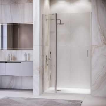 Душевая дверь RGW (РГВ) Leipzig 100x195 см LE-004 хром цвет, прозрачное стекло 6 мм, EasyClean (351200410-11)