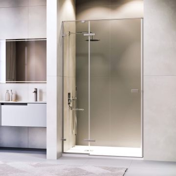 Душевая дверь RGW (РГВ) Stilvoll 130x200 см SV-004-Gr серый цвет, прозрачное стекло 8 мм, EasyClean (353200413-110)