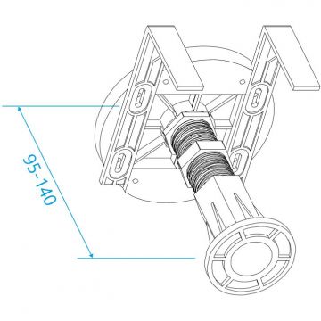 Ножки для поддона RGW N-01 (10) универсальные к GWS-21-41(BCF10) (03230111-31)
