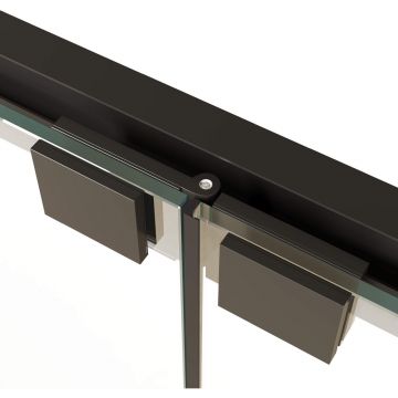 Душевая дверь RGW (РГВ) Passage 80x190 см PA-21-B черный цвет, прозрачное стекло 5 мм, EasyClean (06082108-14)