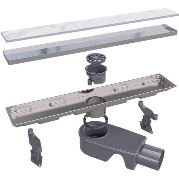 Душевой трап RGW (РГВ) SDR-22-60 прямой 60 см хром 50 мм (d слива) с решеткой (47212260-01)